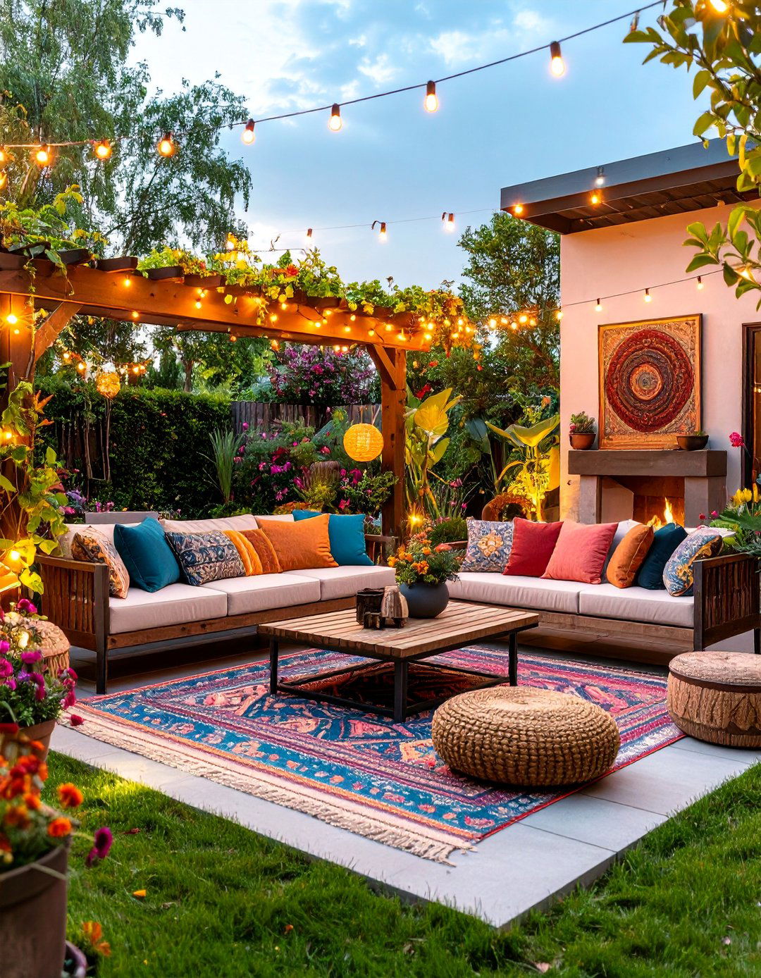 Eclectic Outdoor Living with Weather Resistant Style - 25 Eclectic Interior Design Ideas