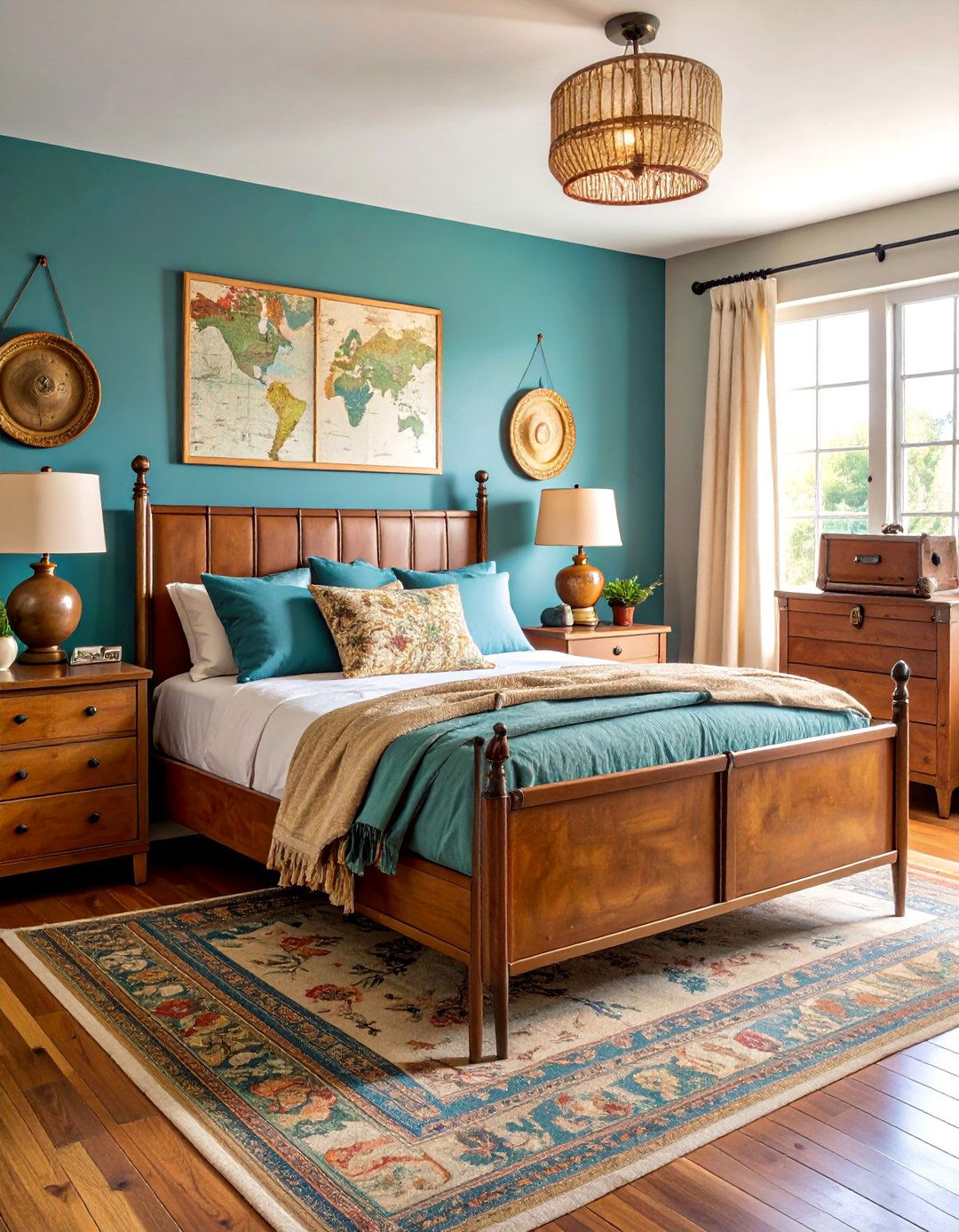 Eclectic Vintage Country Bedroom - 25 Country Bedroom Ideas