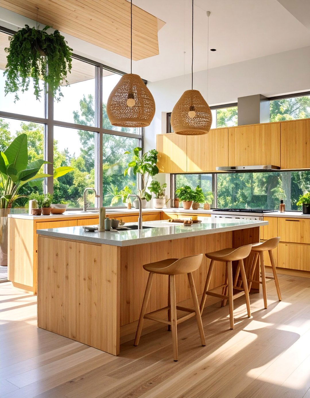 Eco Friendly Bamboo L Shaped Kitchen - 25 l shaped kitchen ideas