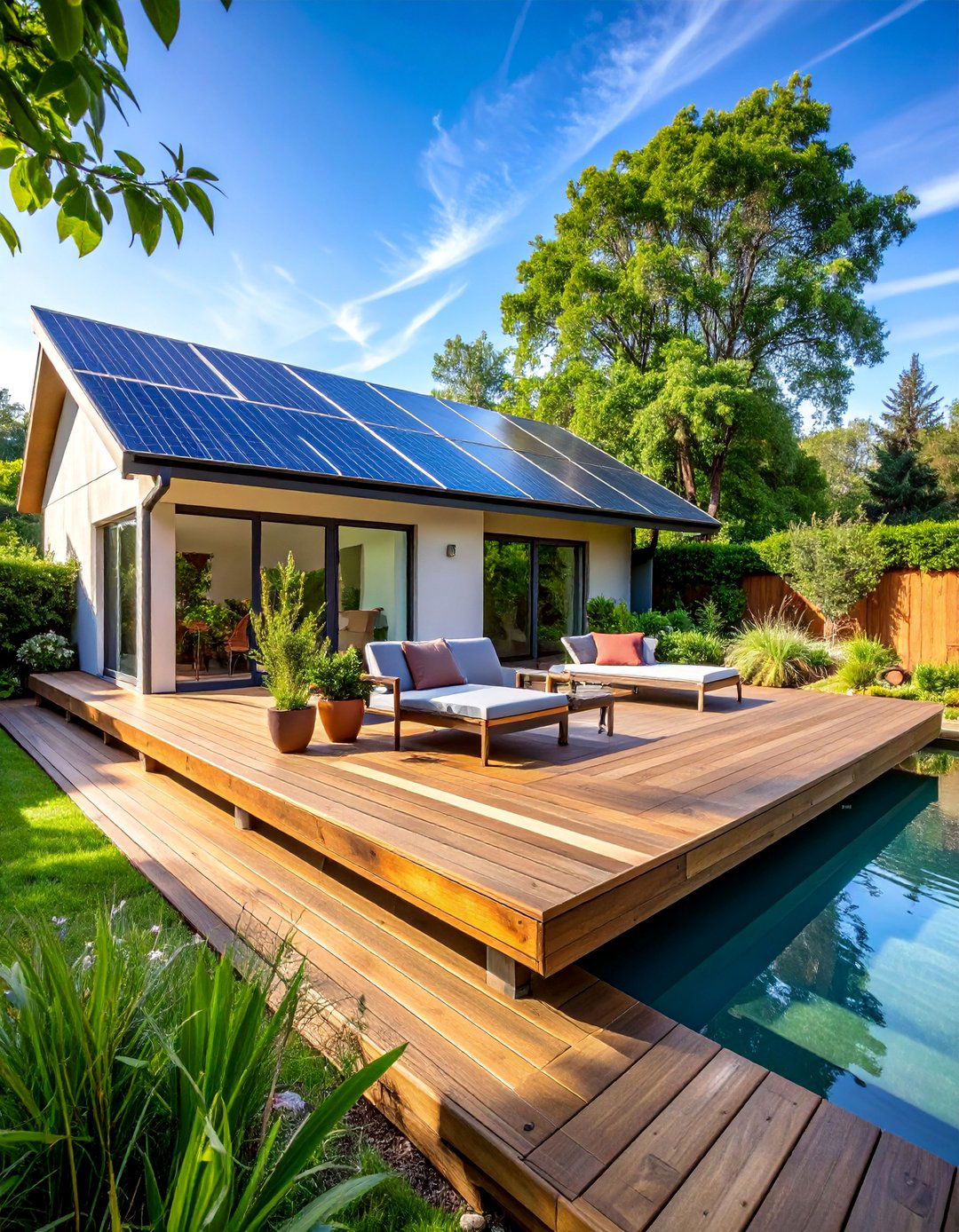 Eco Friendly Floating Deck with Sustainable Materials - 25 Floating Deck Ideas