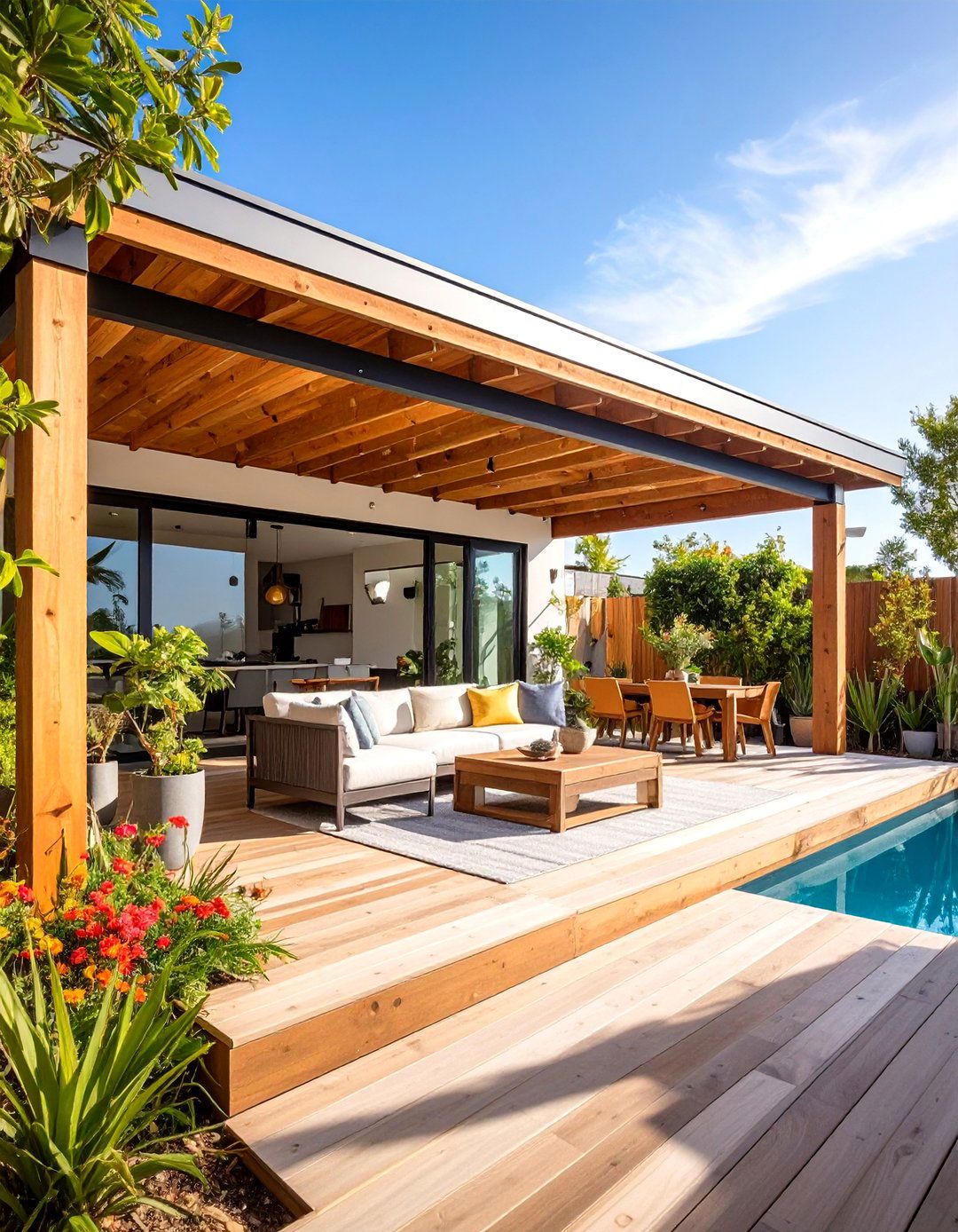 Eco Friendly Lanai with Sustainable Materials - 25 Lanai Porch Ideas
