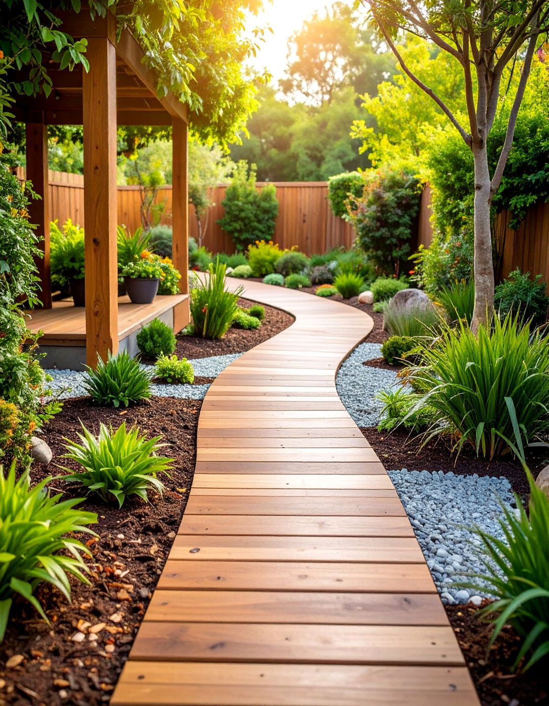 Eco Friendly Recycled Composite Pathway - 25 Composite Walkway Ideas