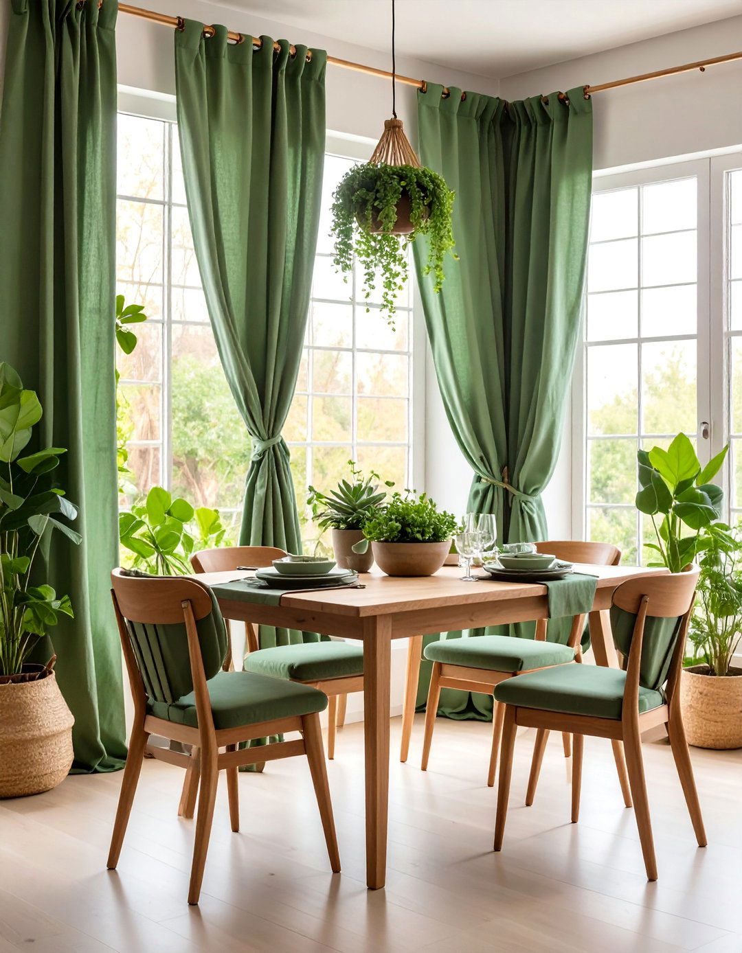 Eco Friendly Recycled Cotton Dining Room Curtain Sustainability - 25 Dining Room Curtain Ideas