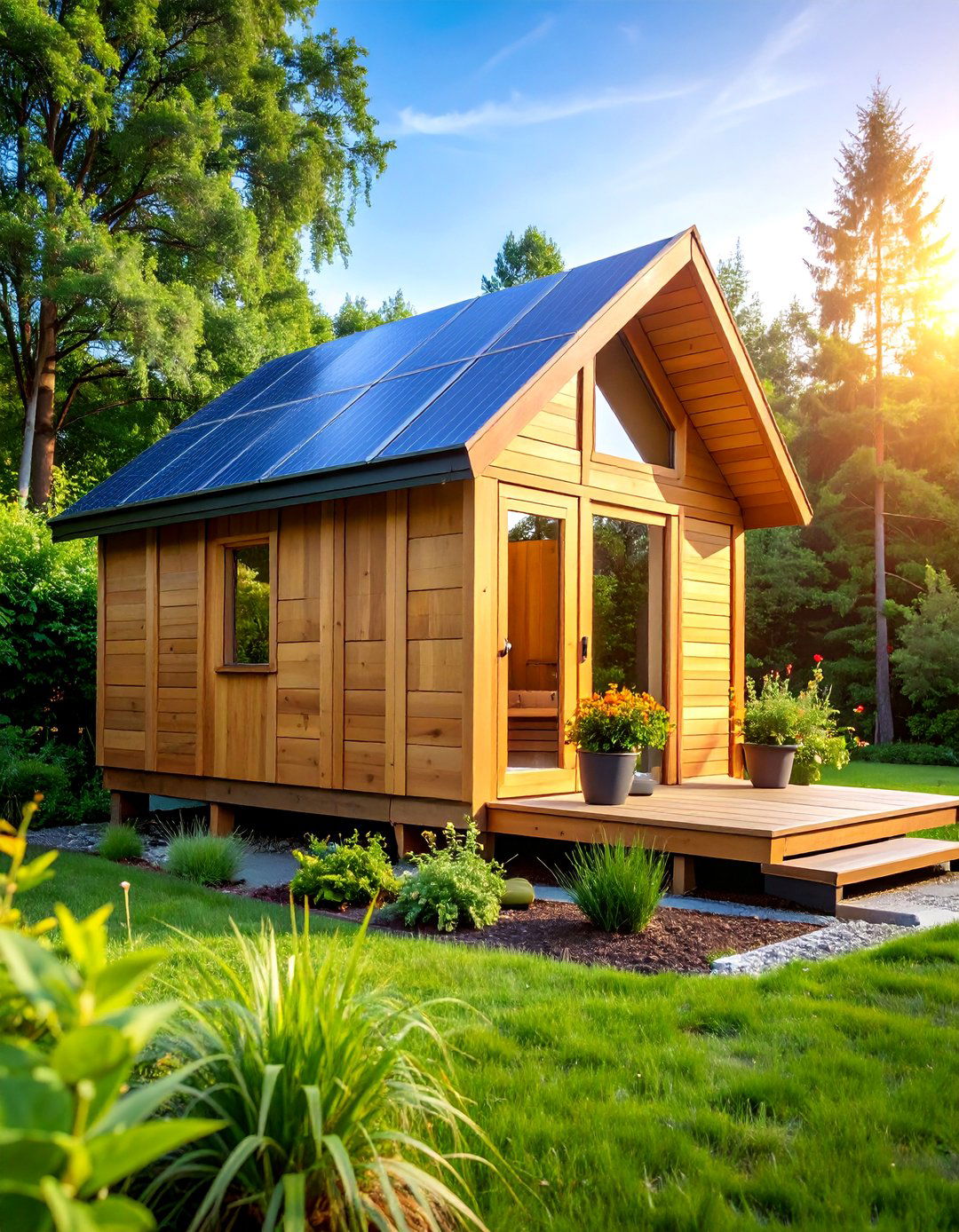 Eco Friendly Solar Powered Outdoor Sauna - 25 Sauna Room Design Ideas