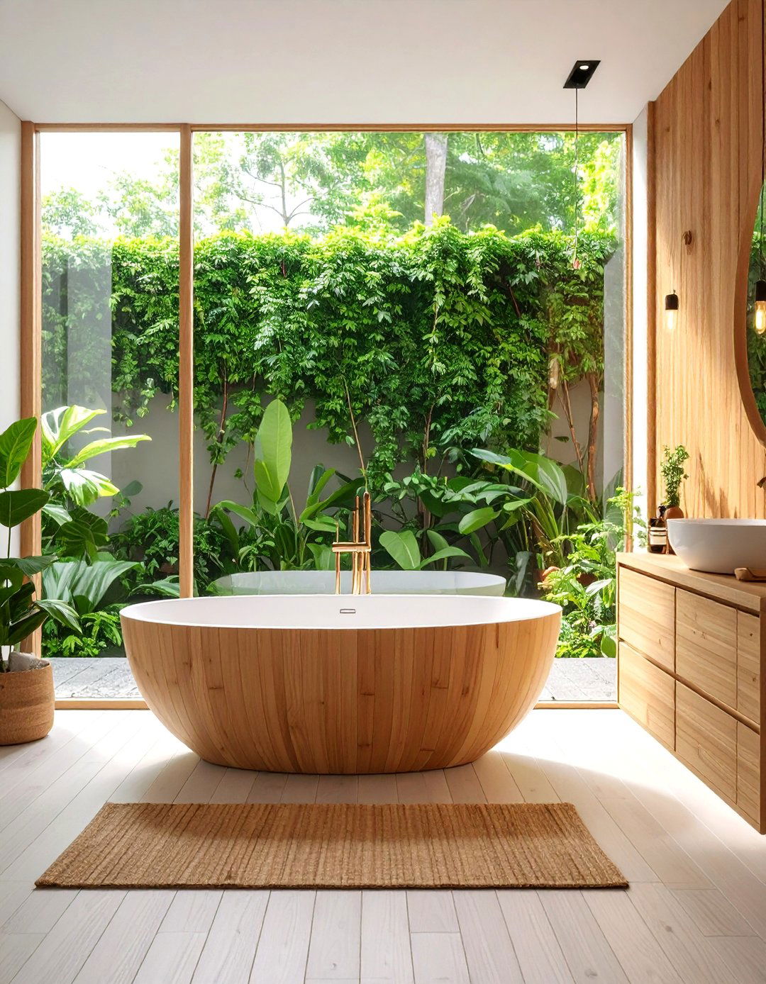 Eco Friendly Sustainable Bathtub with Green Materials - 25 Bathtub Ideas