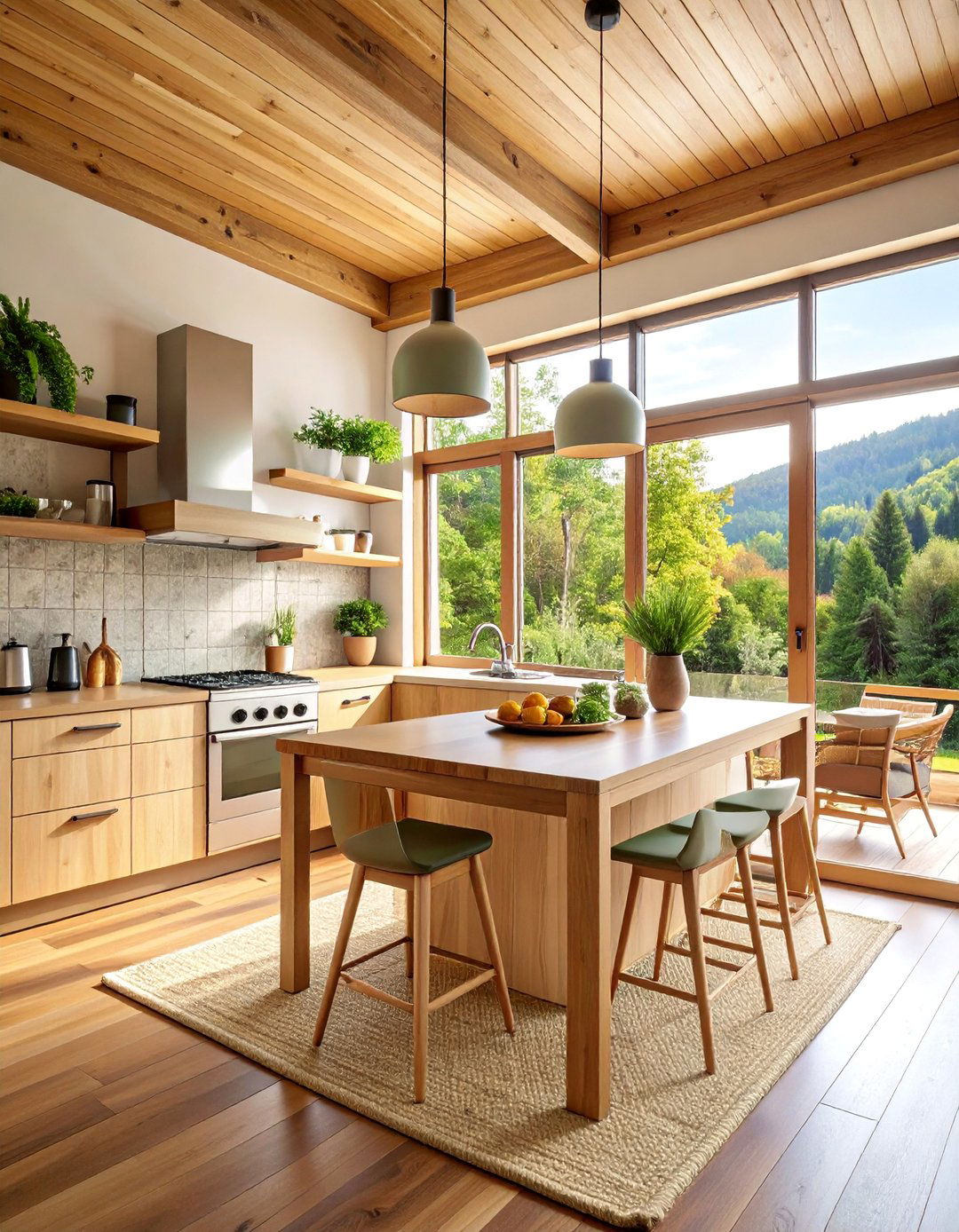 Eco Friendly Sustainable Cabin Kitchen - 25 Cabin Kitchen Ideas