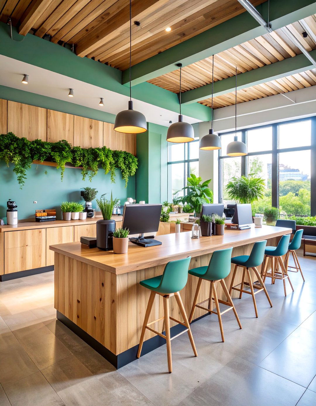 Eco Friendly Sustainable Coffee Station - 25 Office Coffee Station Ideas