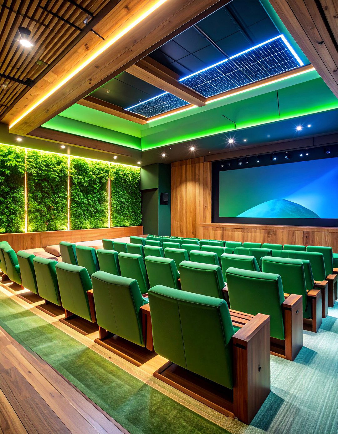 Eco Friendly Sustainable Theater with Green Technology - 25 Home Theater Ideas