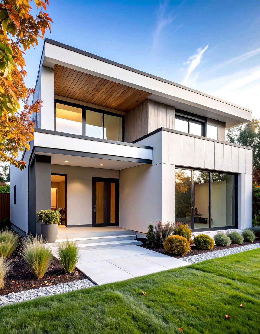 Edgecomb Gray Contemporary Minimalist Exterior - 25 Greige Paint Colors for Exteriors