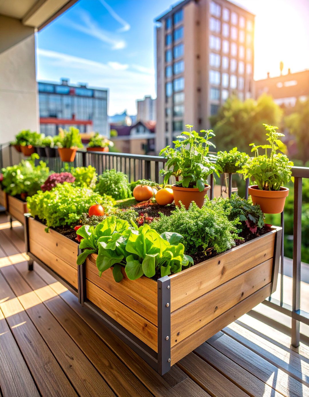 Edible Balcony Victory Garden - 25 Container Garden Ideas