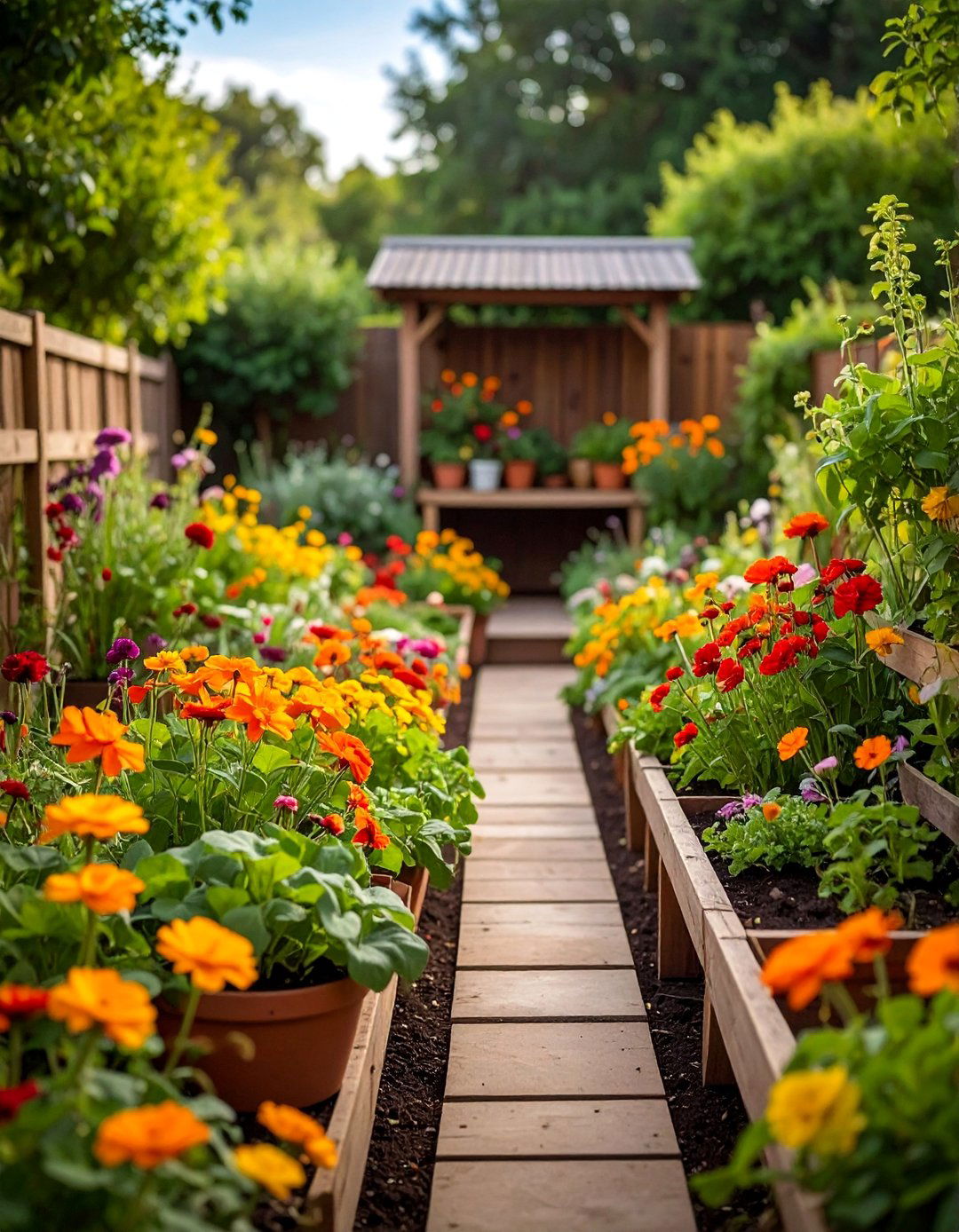 Edible Flower Cutting Garden - 25 Budget Small Garden Ideas