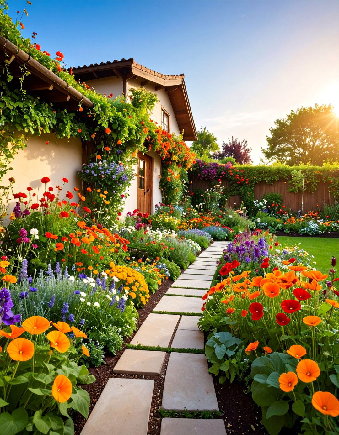 Edible Flower Garden - 25 Small Walled Garden Ideas