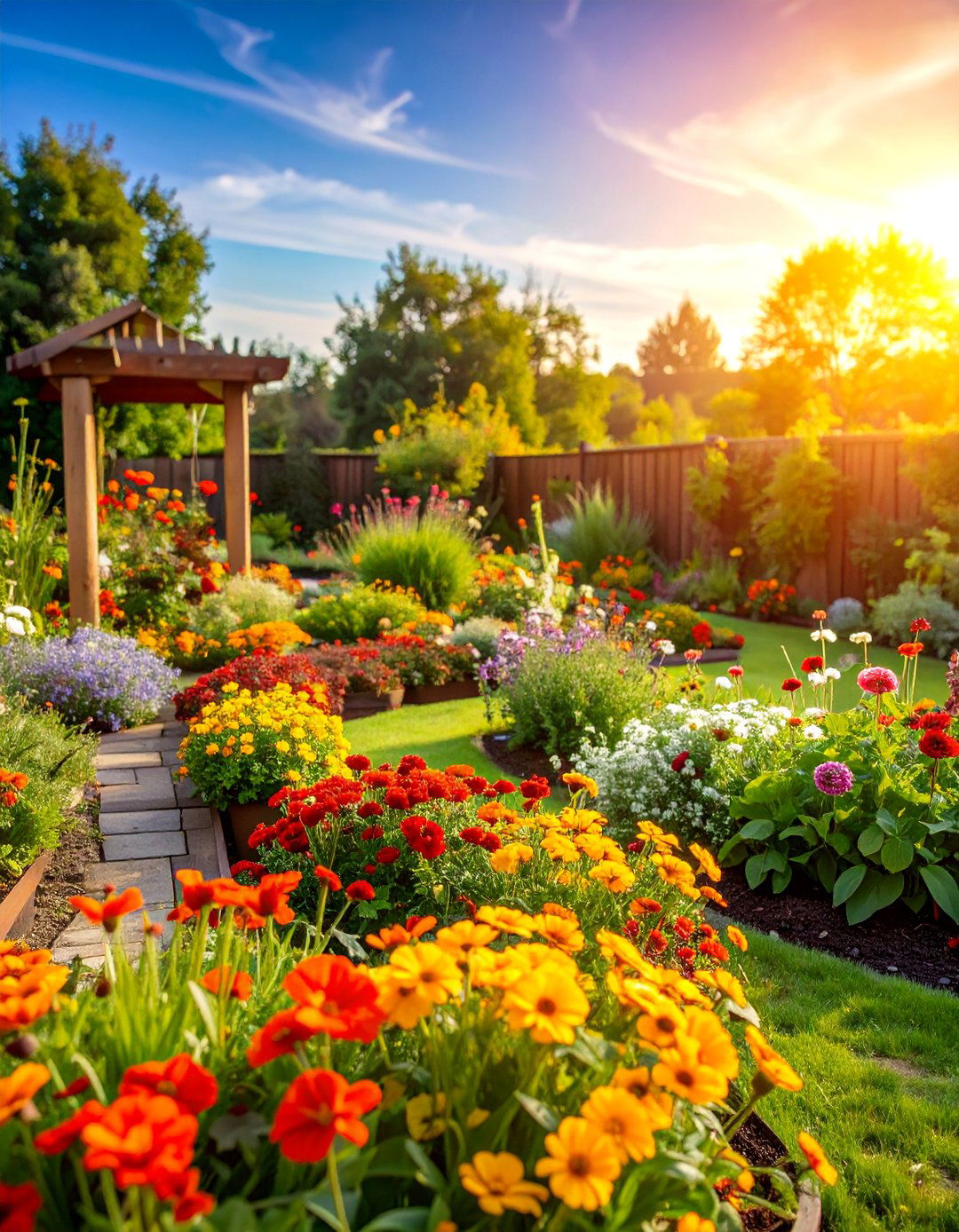 Edible Flower Parterre with Culinary Appeal - 25 Parterre Garden Ideas