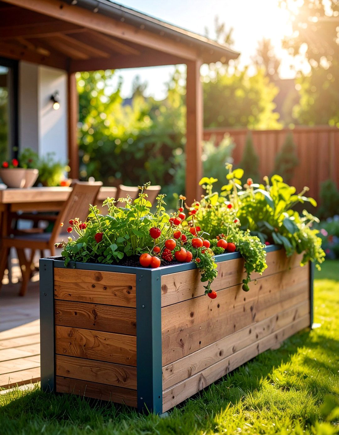 Edible Kitchen Garden Container - 25 Potted Plant Arrangement Ideas