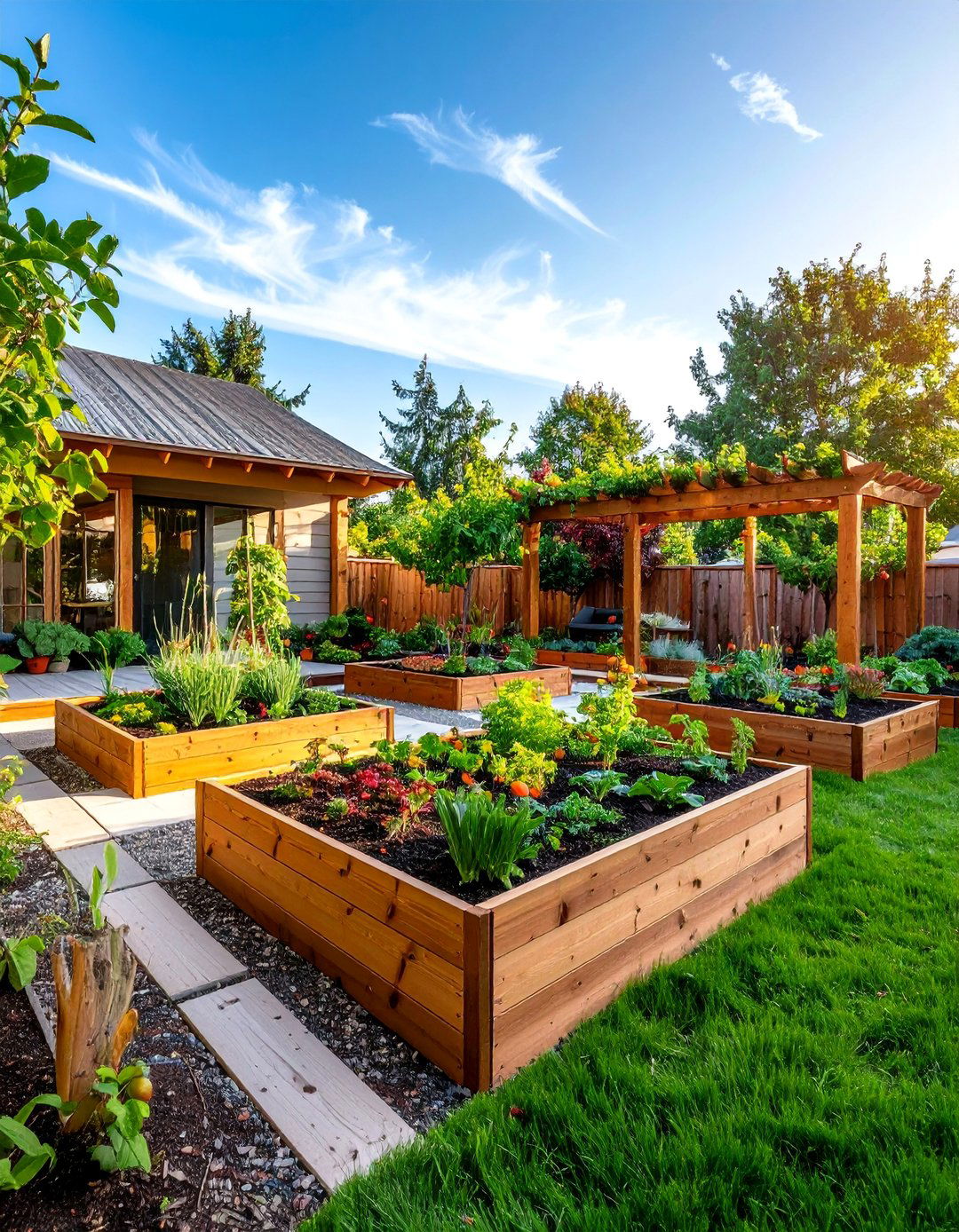 Edible Landscape Garden - 25 Small Front Yard Landscaping Ideas