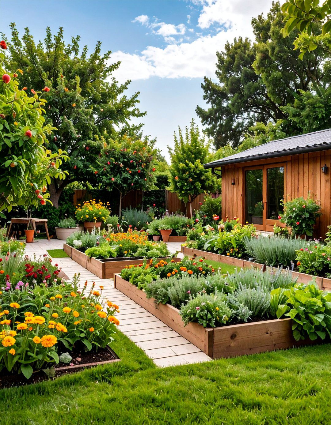 Edible Landscape Herb and Vegetable Garden - 25 Front Yard Texas Flower Bed Ideas