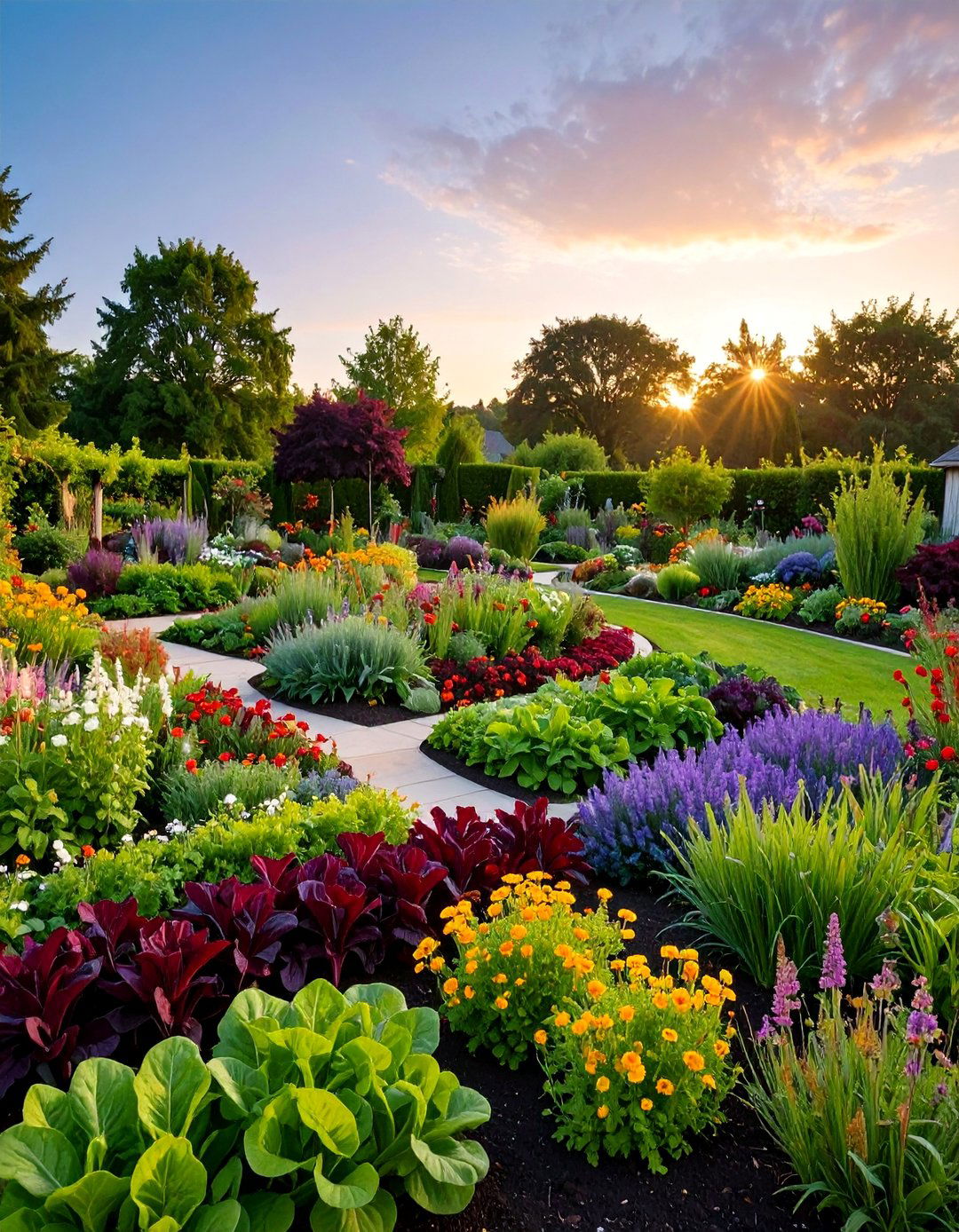 Edible Landscape with Ornamental Food Plants - 25 Small Garden Ideas
