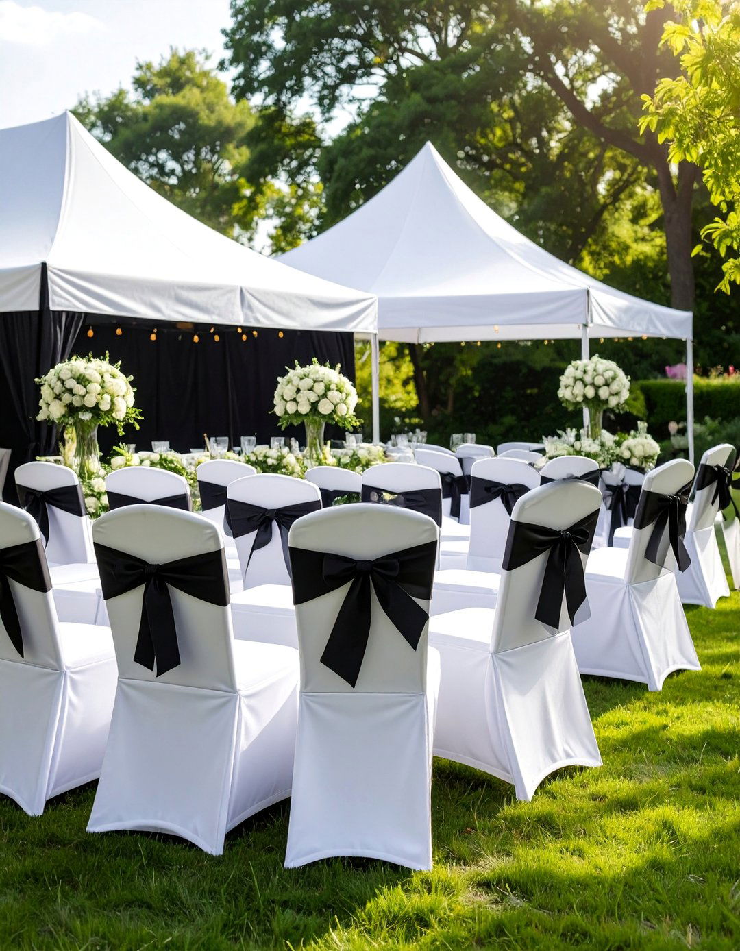 Elegant Black and White Garden Party - 25 Black and White Wedding Ideas