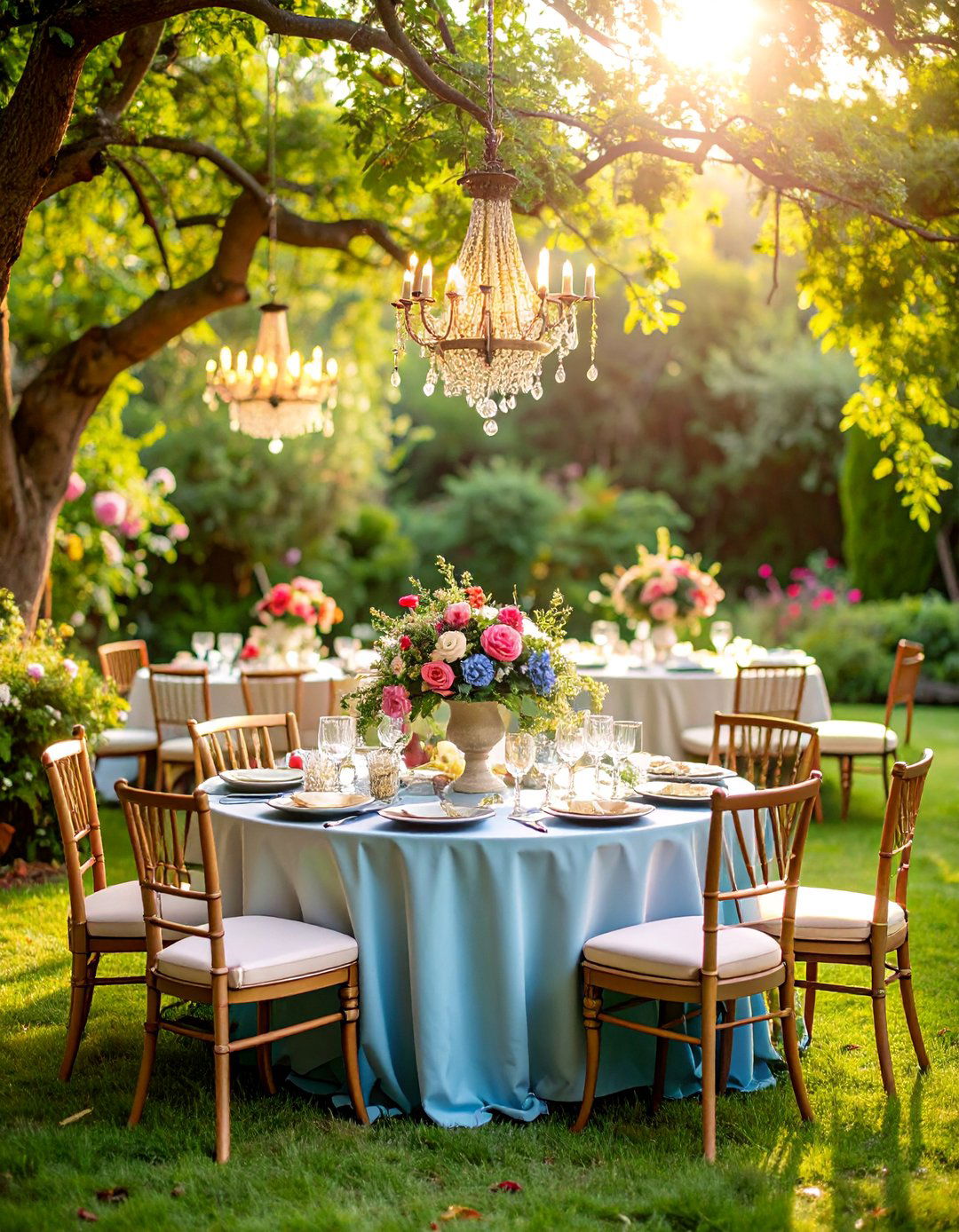 Elegant Garden Party Wedding with Floral Abundance - 25 Backyard Wedding Ideas