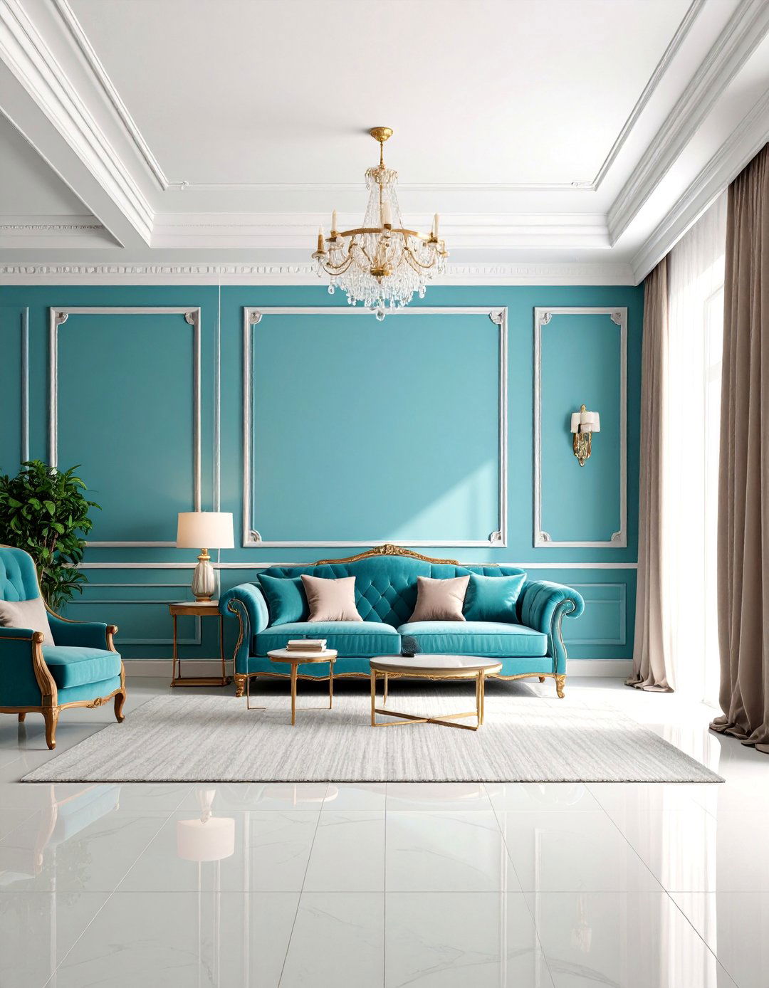 Elegant Picture Frame Wall Molding - 25 Wall Trim Ideas