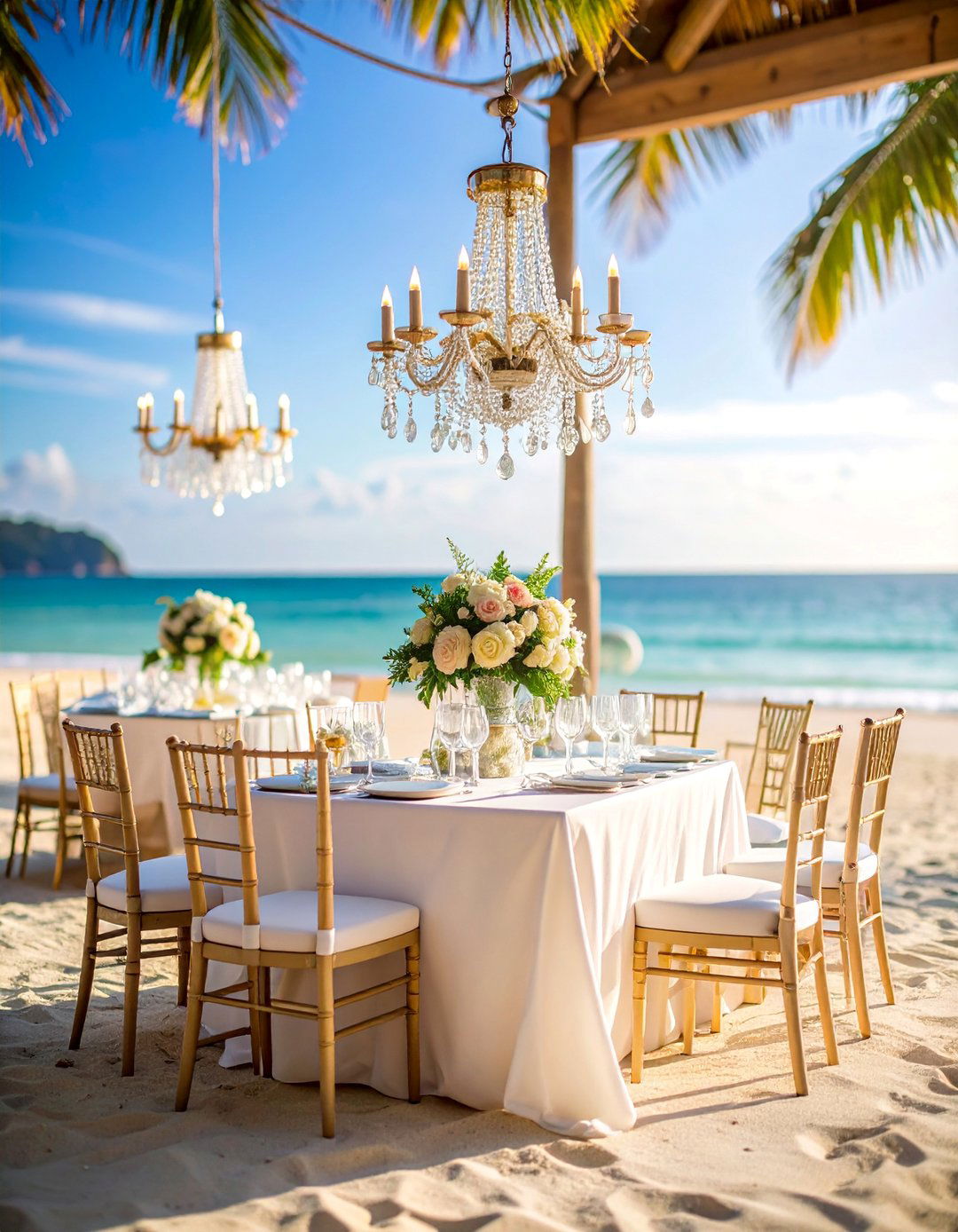 Elegant Seaside Soiree Beach Wedding with Sophisticated Coastal Luxury - 25 Beach Wedding Ideas