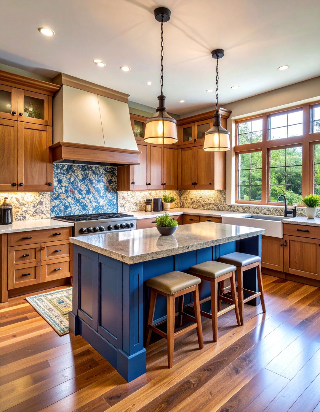 Elm Wood Kitchen with Arts and Crafts Tile Work - 25 Craftsman Kitchen Ideas