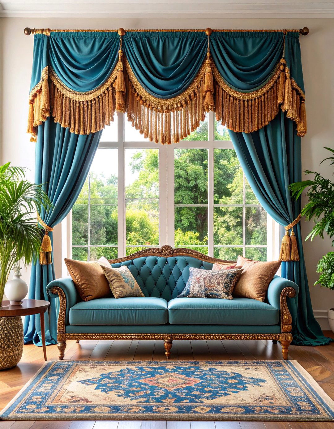 Embellished Trim Window Valance - 25 Window Valance Ideas