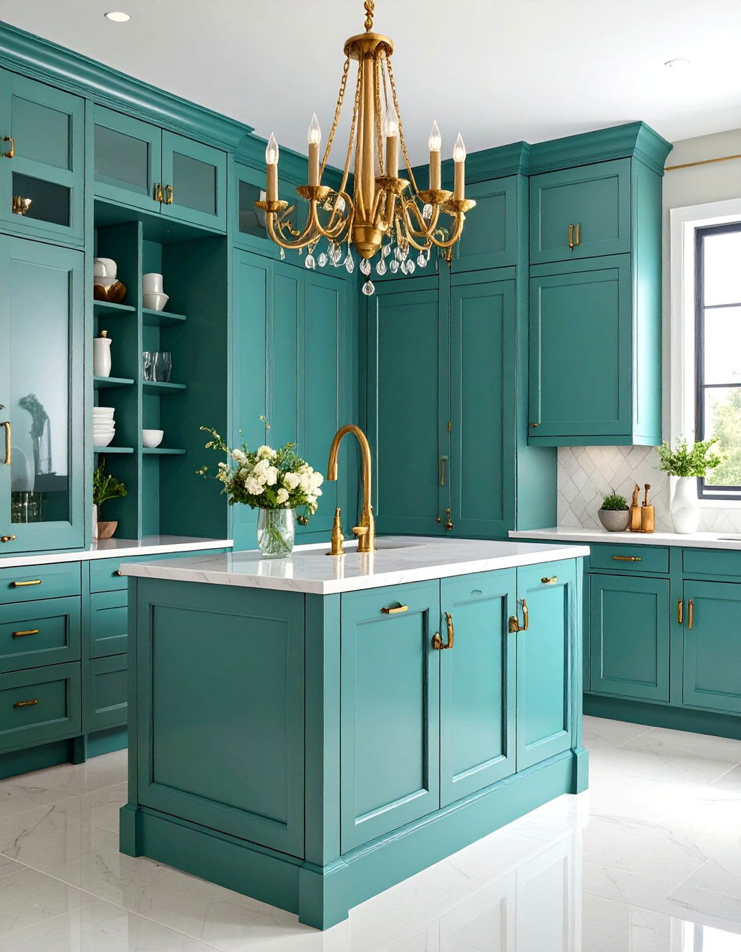 Emerald Green Butlers Pantry - 25 Emerald Green Kitchen Ideas