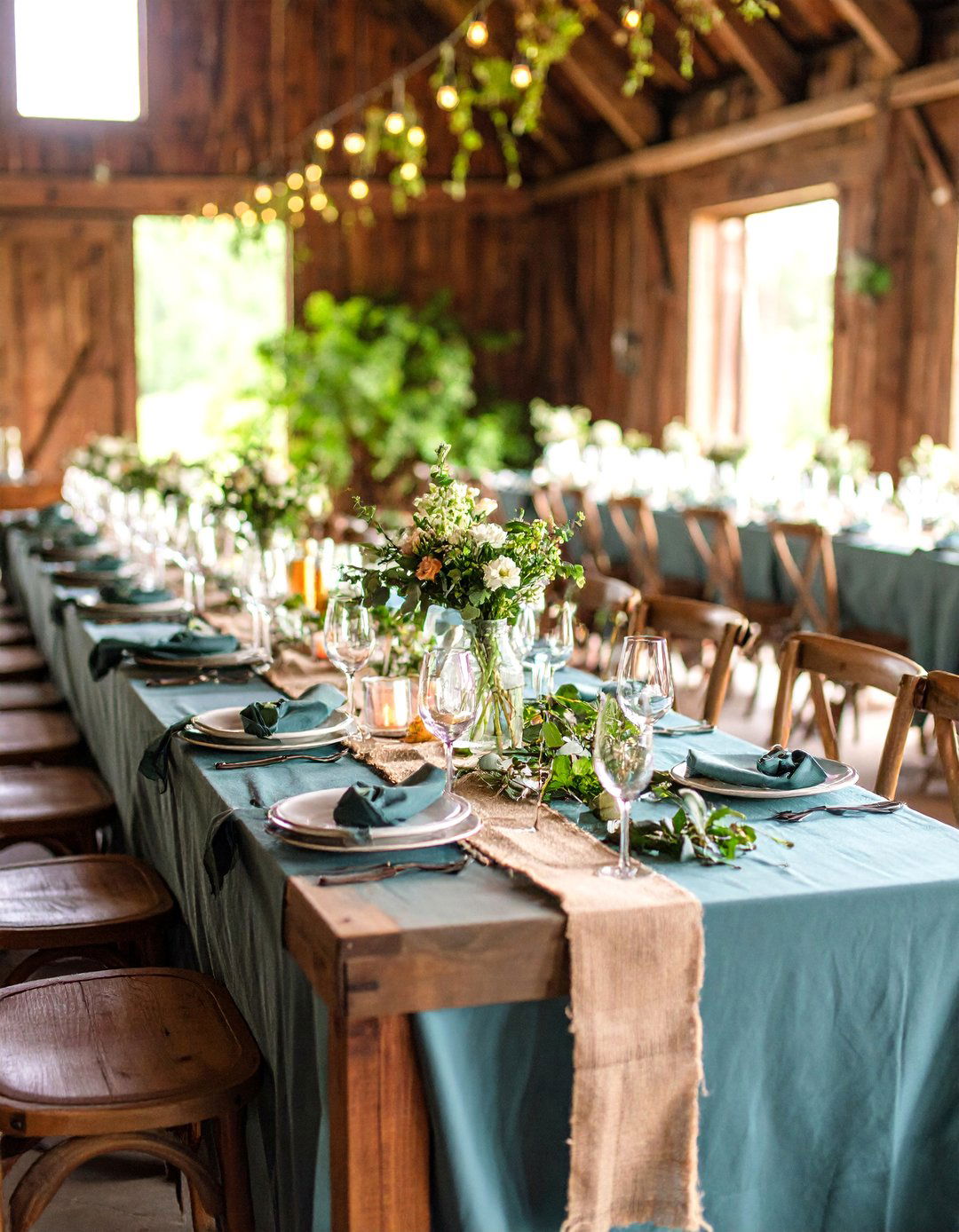 Emerald Green Rustic Barn Wedding - 25 Emerald Green Wedding Ideas