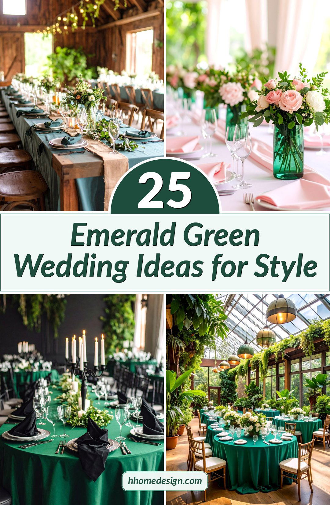 25 Emerald Green Wedding Ideas for Style
