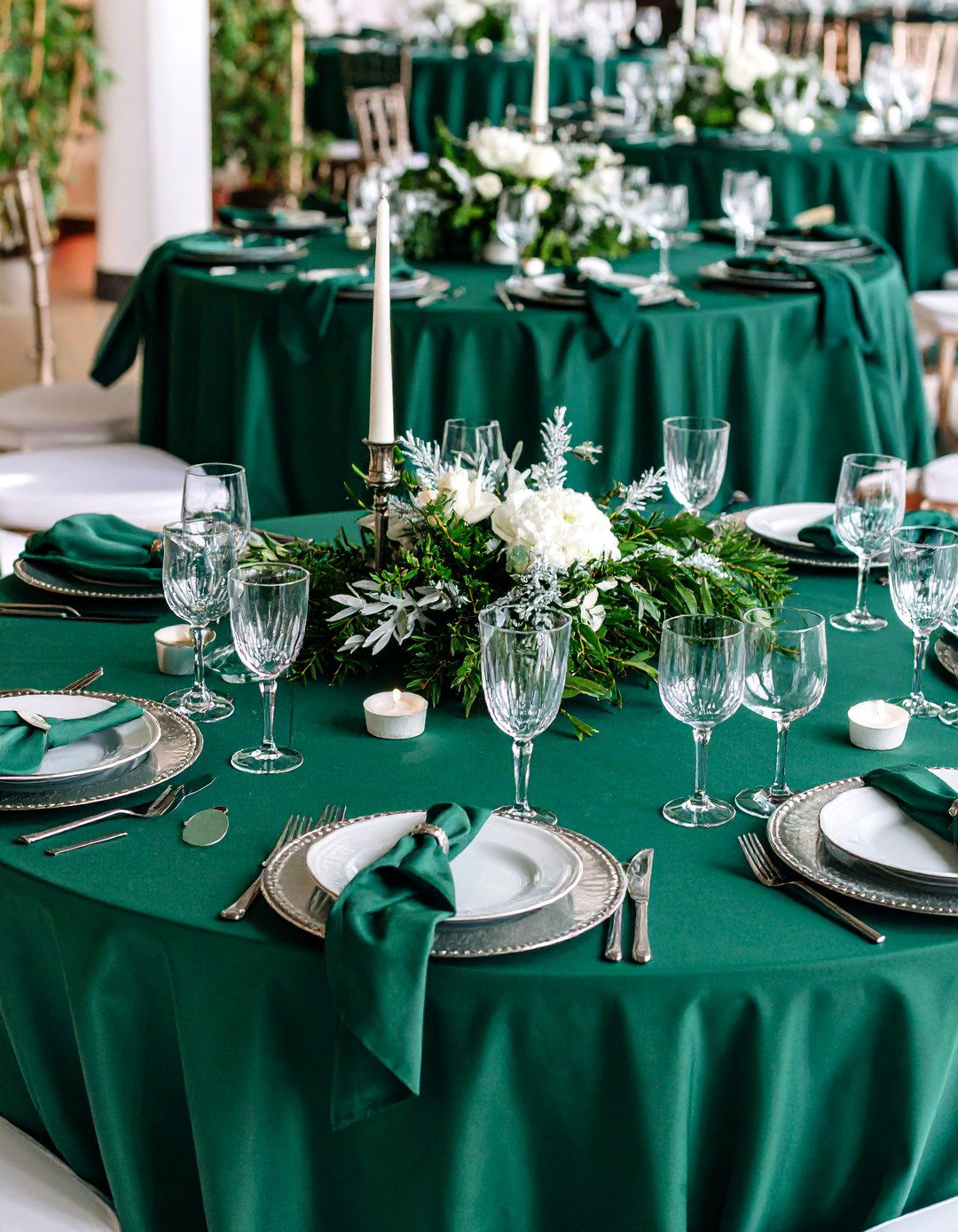 Emerald Green and Silver Winter Wonderland - 25 Emerald Green Wedding Ideas