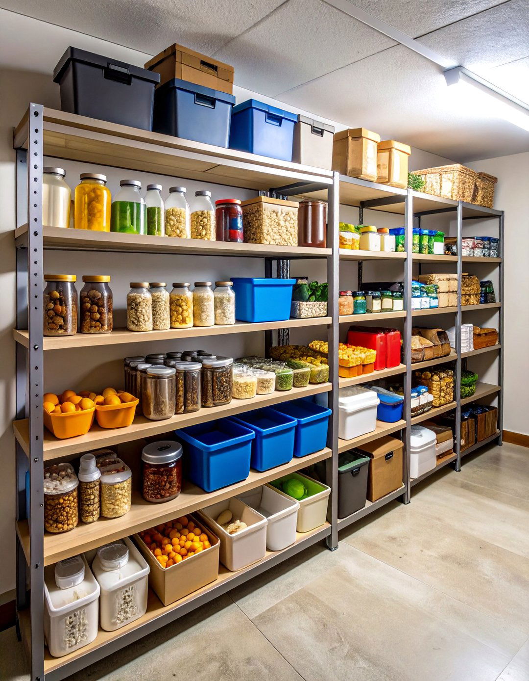 Emergency Supply Storage Center - 25 Basement Storage Ideas