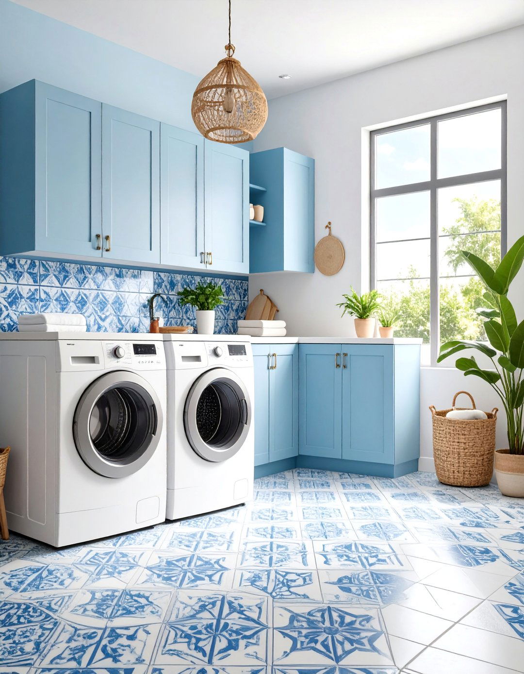 Encaustic Cement Tiles - 25 Laundry Room Floor Ideas