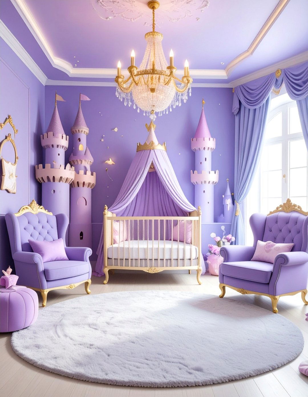 Enchanted Castle Nursery with Royal Elements - 25 Whimsical Nursery Ideas