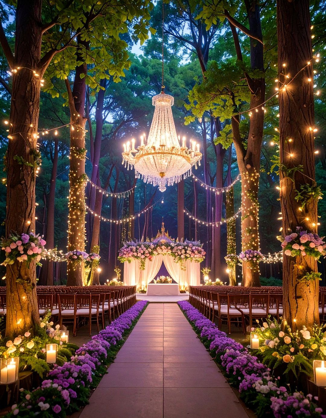 Enchanted Forest Cathedral - 25 Glamorous Wedding Ideas
