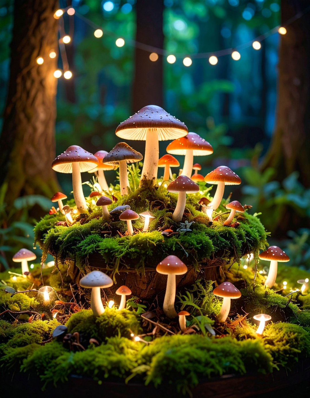 Enchanted Forest Mushroom and Moss Wonderland - 25 Wedding Decoration Ideas