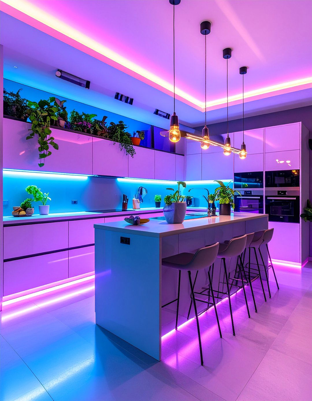 Energy Efficient LED Ecosystem - 25 Kitchen Lighting Ideas