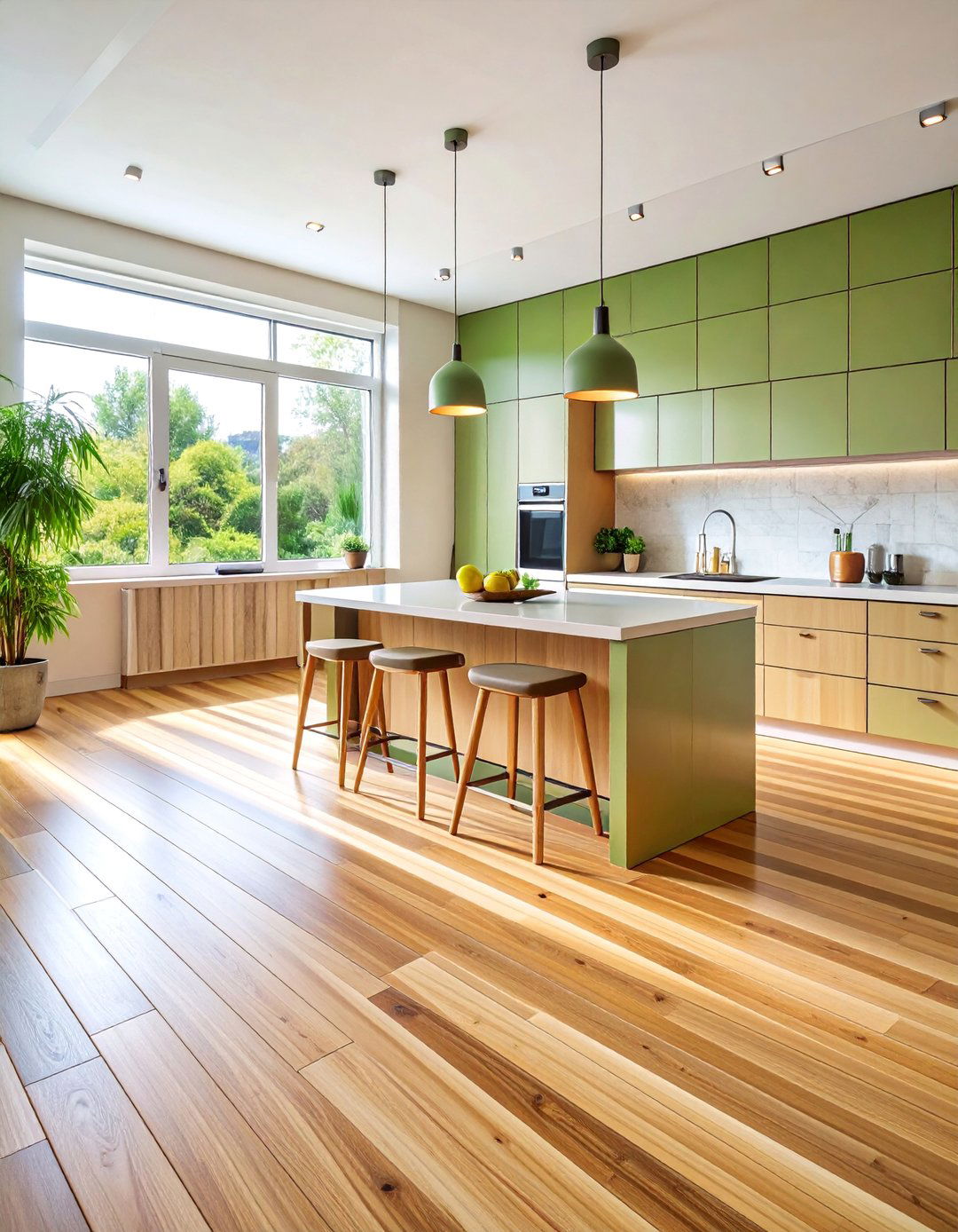 Engineered Bamboo Wood Floor for Eco Friendly Homes - 25 Wood Floor Design Ideas