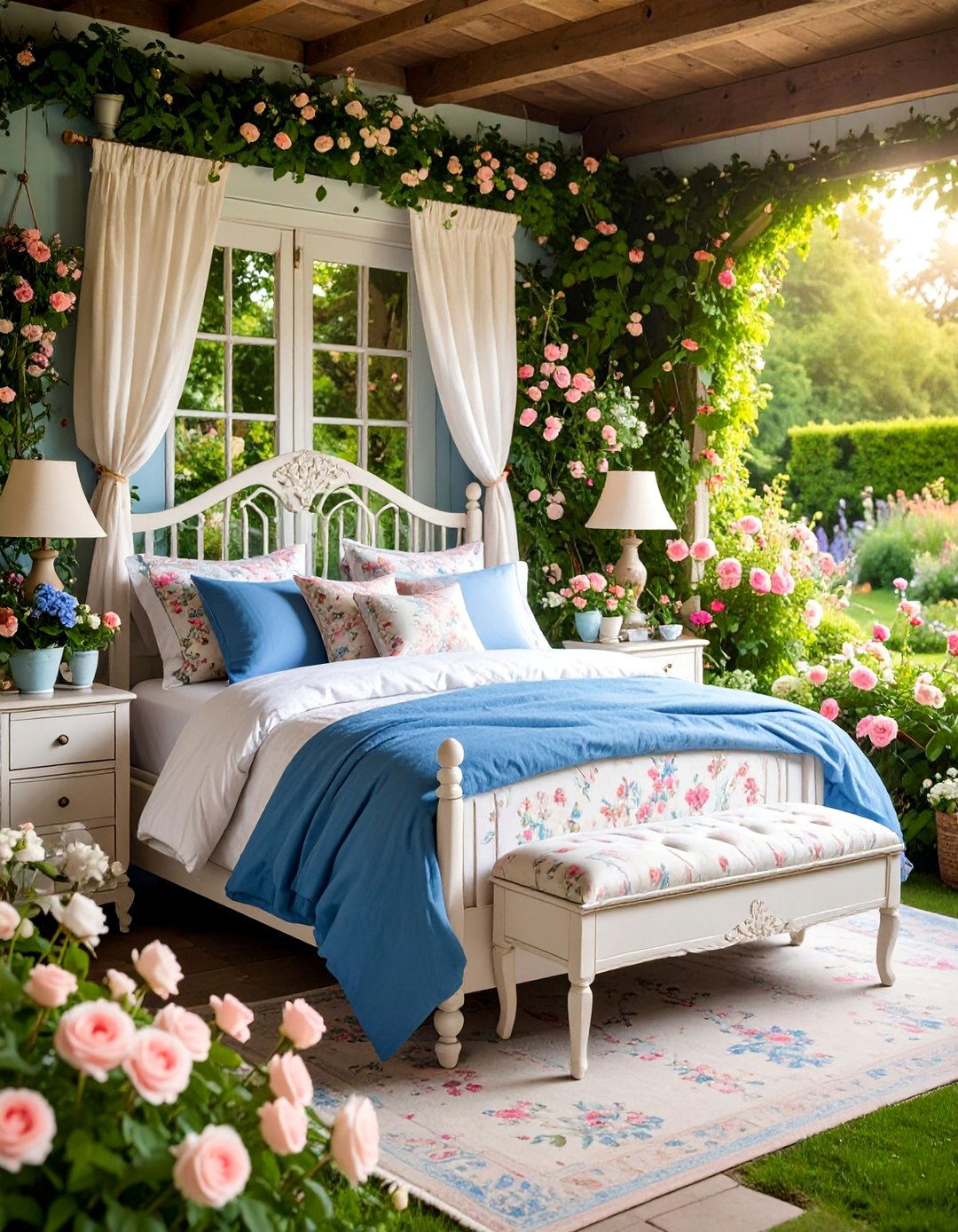 English Cottage Garden Bedroom - 25 Outdoor Bedroom Ideas