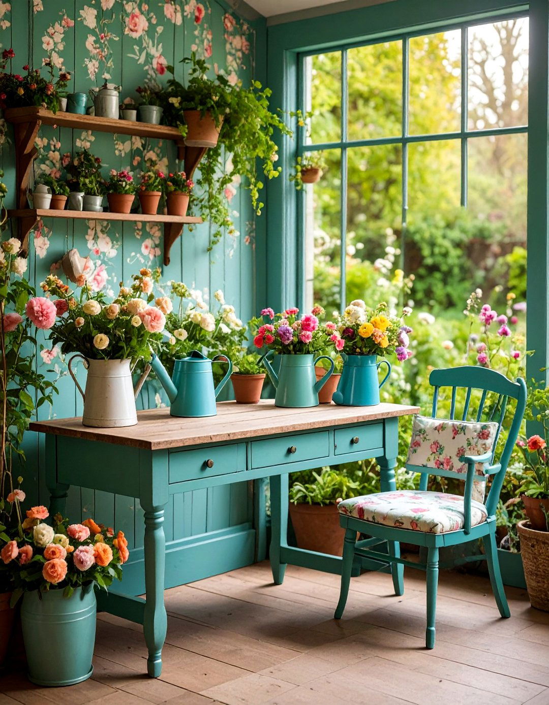 English Country Garden Studio - 25 Content Creator Room Ideas