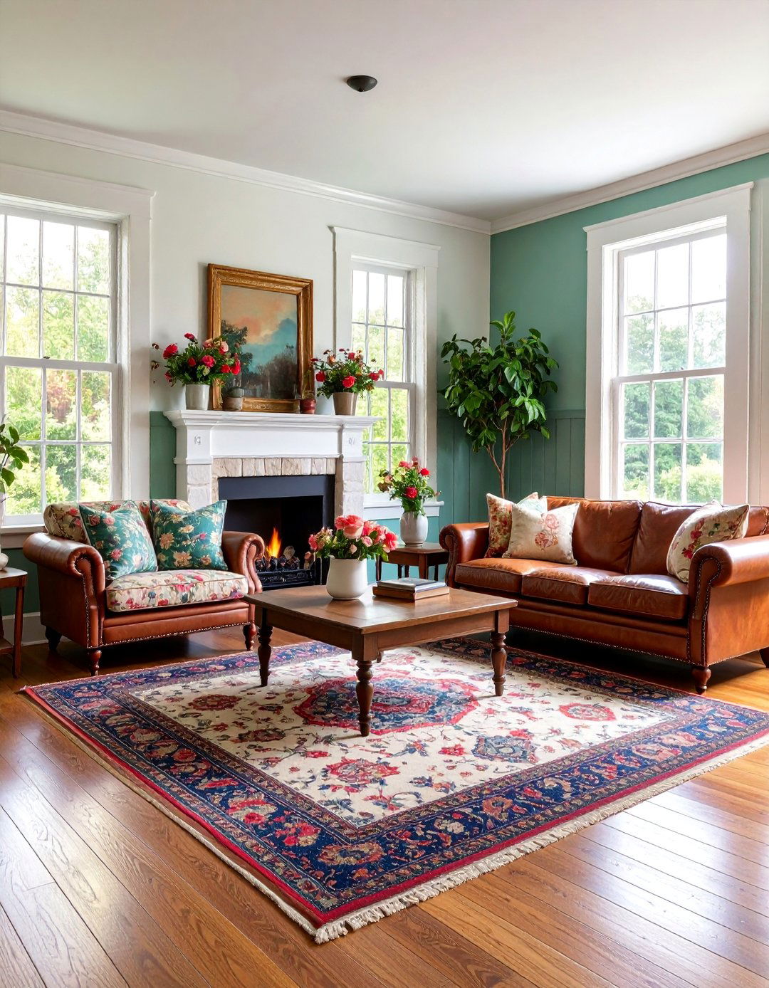 English Country Living Room with Cozy Reading Nooks - 25 Shabby-chic Style Living Room Ideas