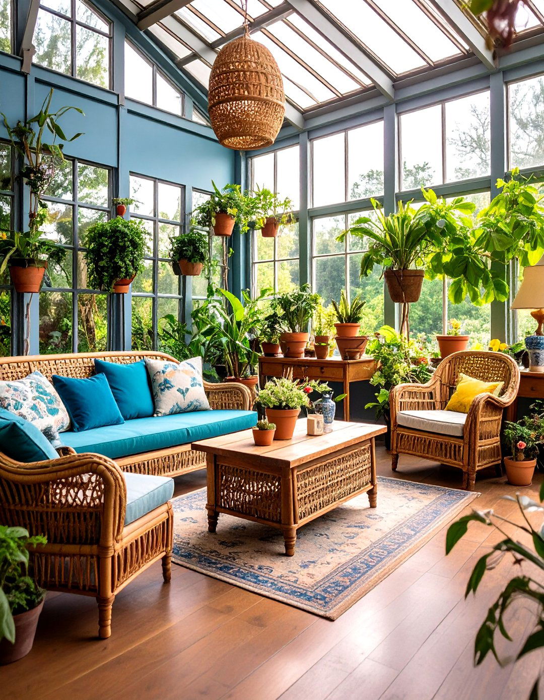 English Garden Conservatory with Botanical Elements - 25 Vintage Decor Ideas