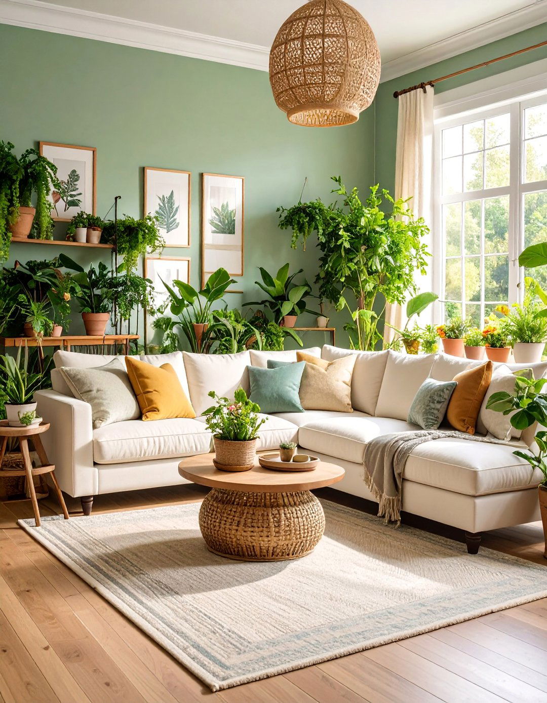 English Garden Pastel Green and Floral Conservatory - 25 Pastel Living Room Ideas