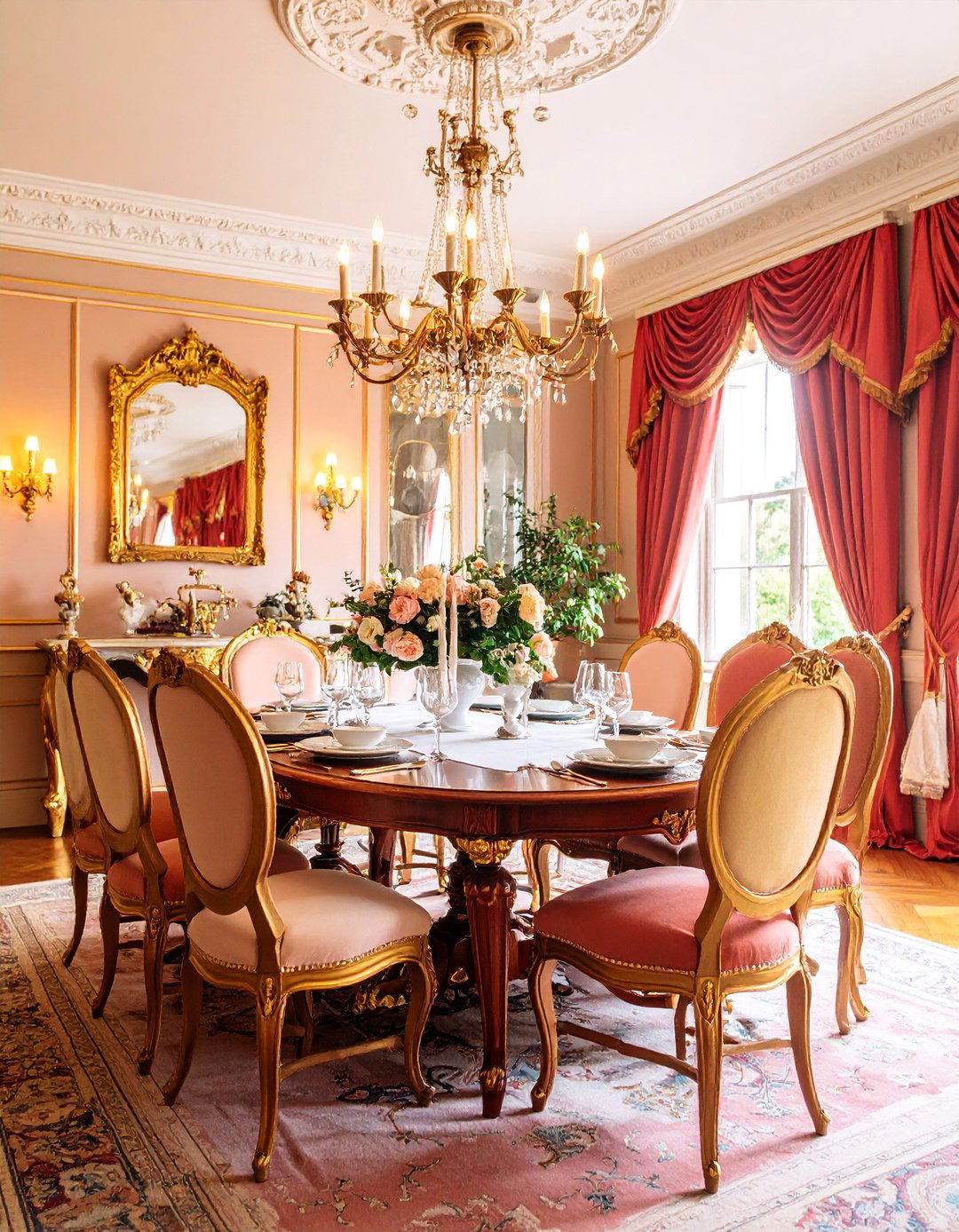 English Manor Vintage Dining Room with Traditional Elegance - 25 Vintage Dining Room Ideas