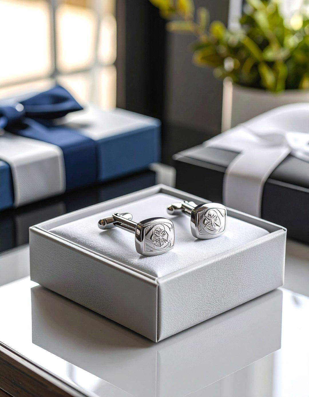 Engraved Silver Cufflinks for Elegant Occasions - 25 Wedding Anniversary Gift Ideas