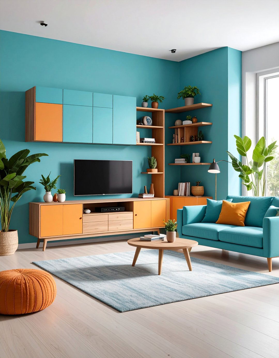 Entertainment Center with Hidden Storage - 25 Living Room Storage Ideas