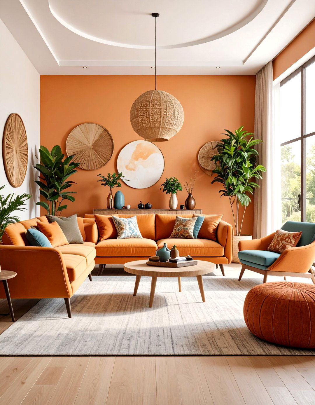 Entertainment and Social Living Room with Festive Energy - 25 Feng Shui Living Room Ideas