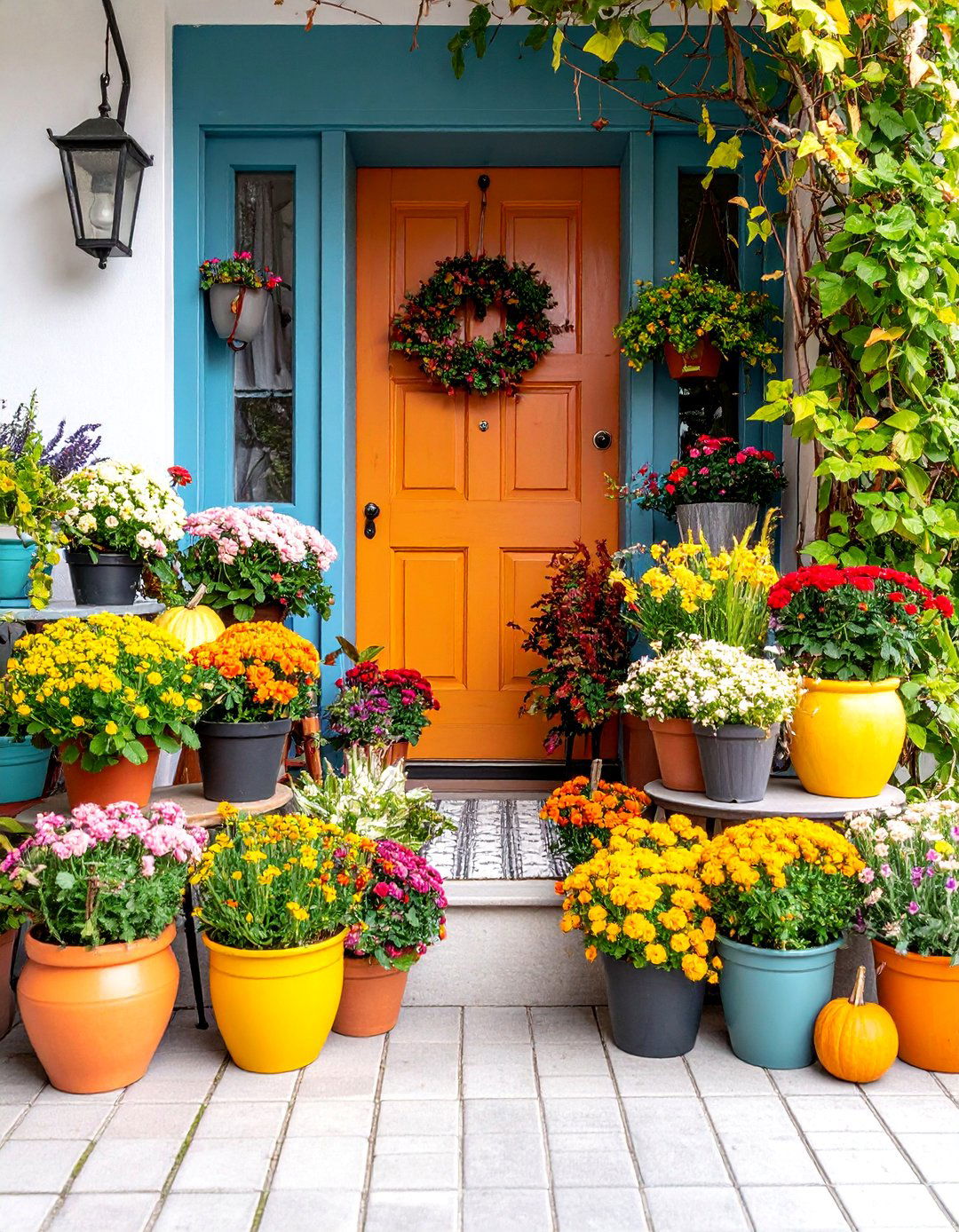 Entryway Welcome Plant Display - 25 Ways Decorating With Plants