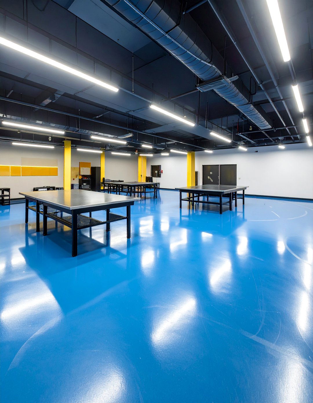 Epoxy Coated Basement Floor - 25 Basement Floor Ideas