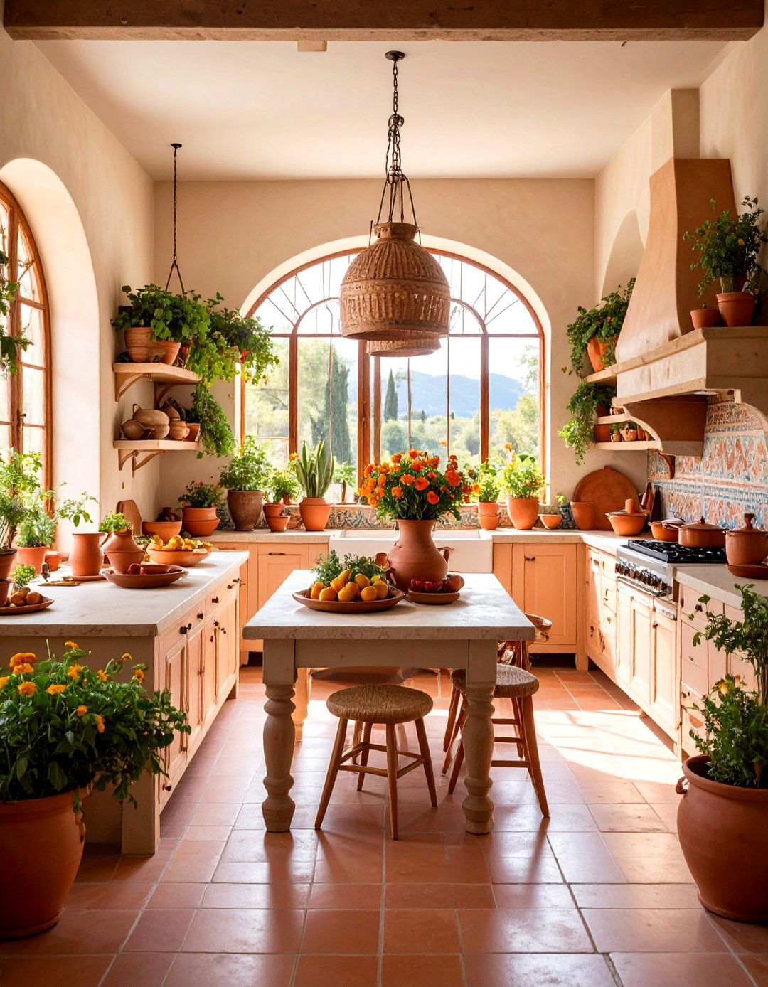 Etruscan Heritage Kitchen with Ancient Pottery Elements - 25 Italian Kitchen Design Ideas